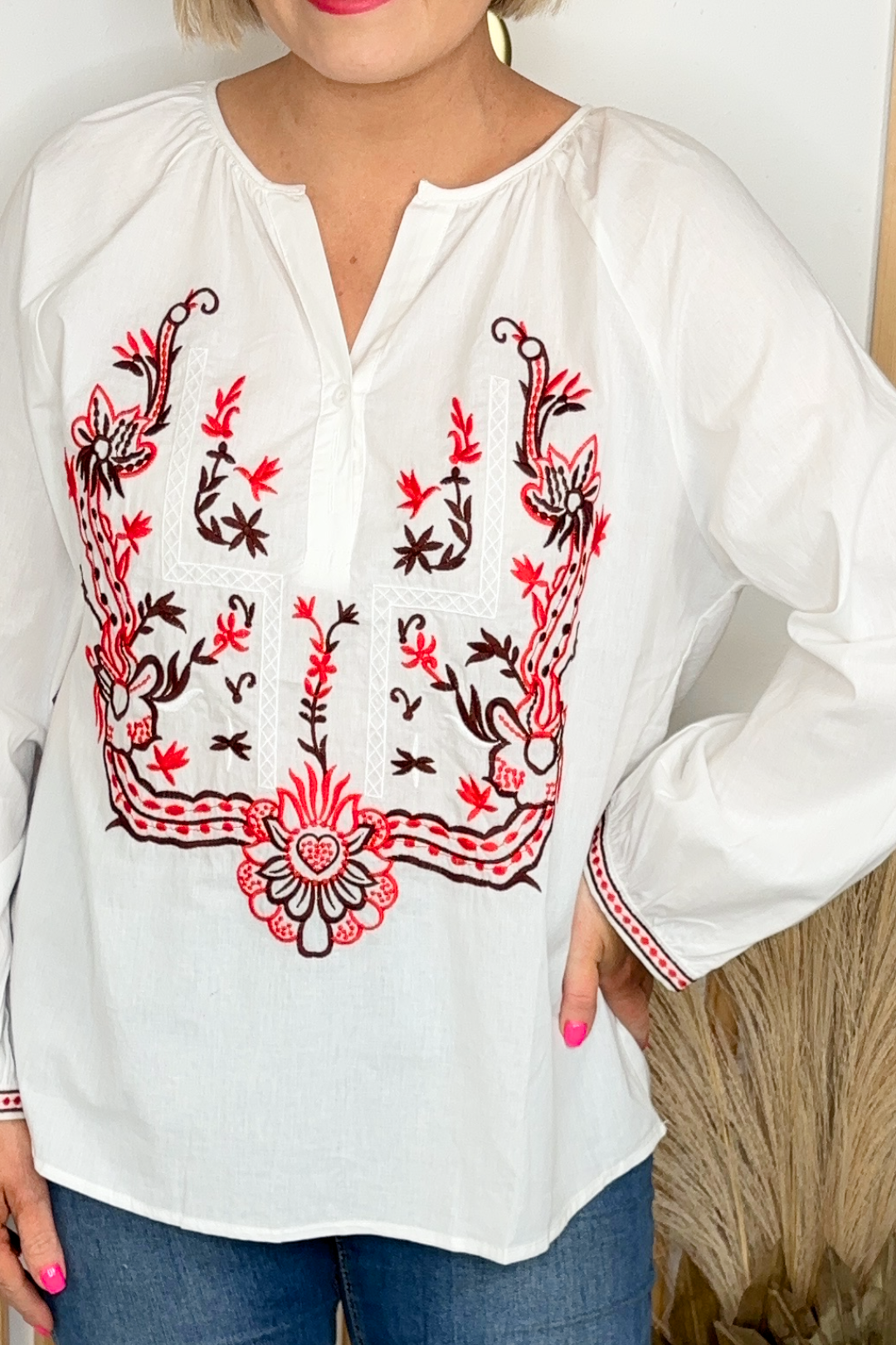 Amelia Embroidered Blouse