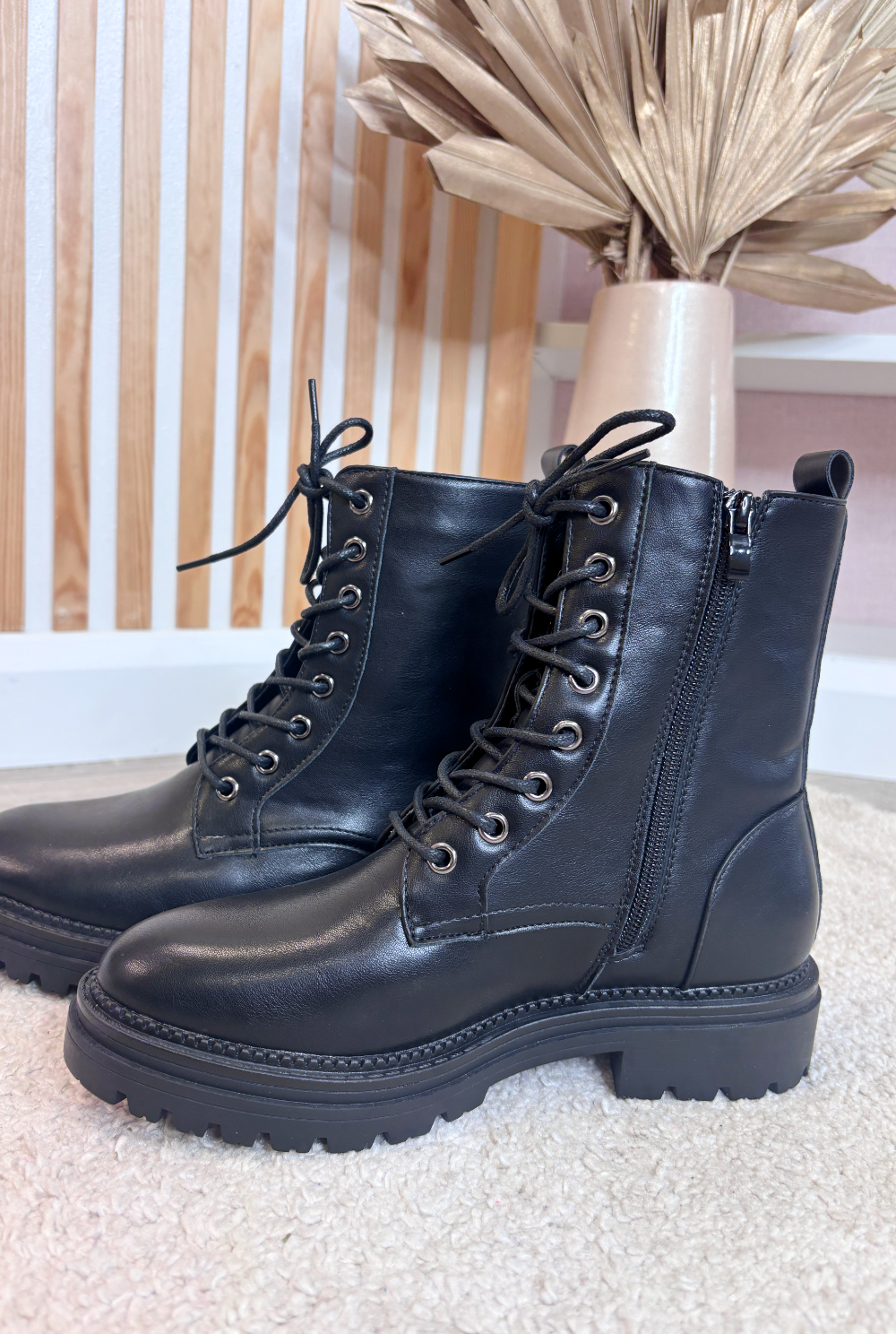 Black Biker Boot