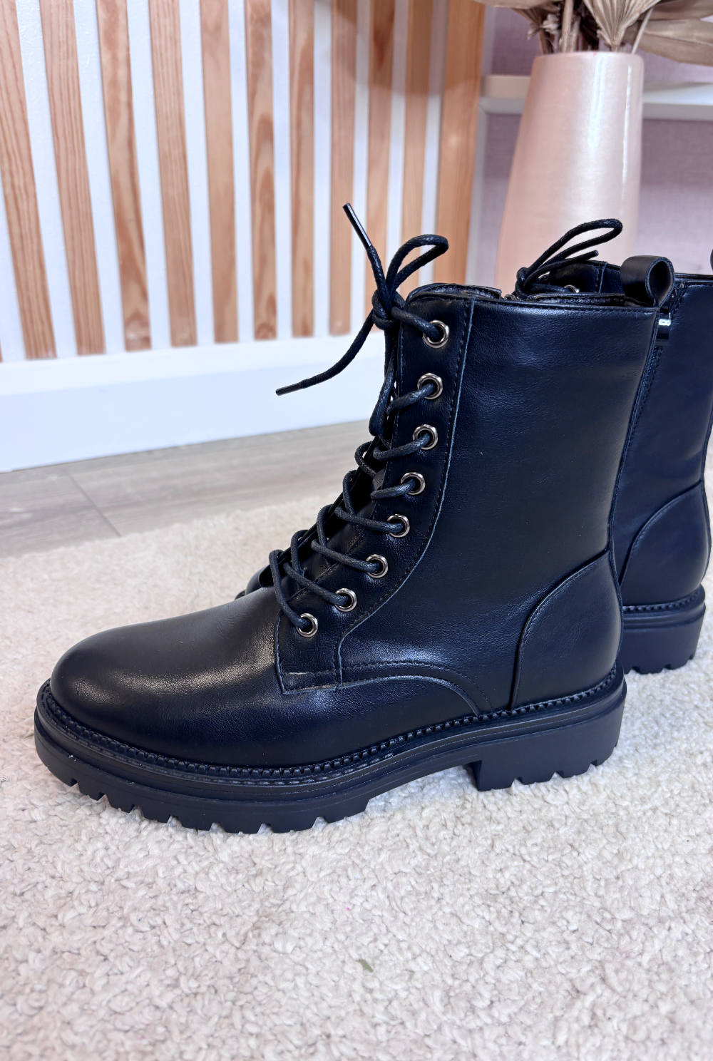 Black Biker Boot