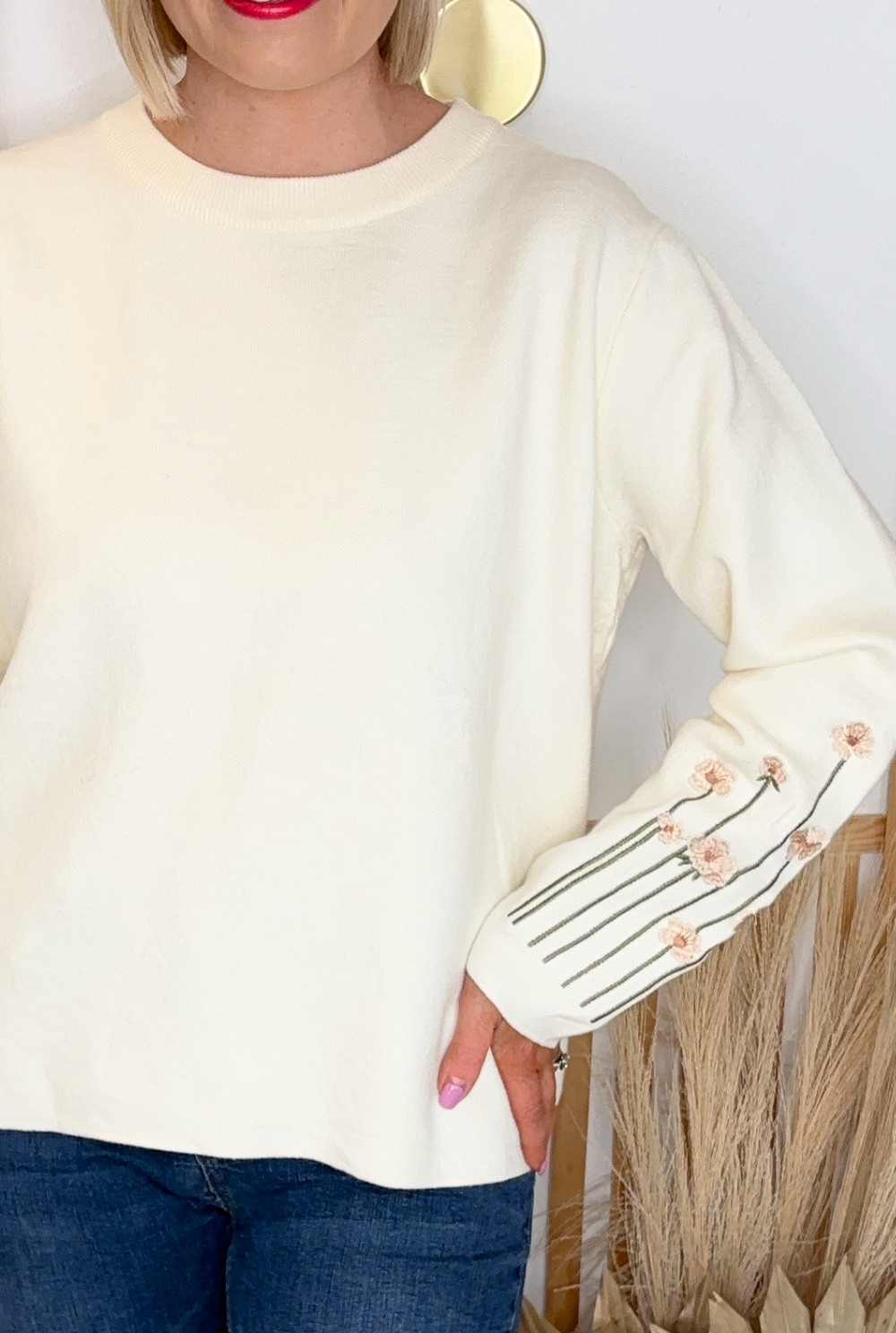 Blossom Sweater (Ecru)