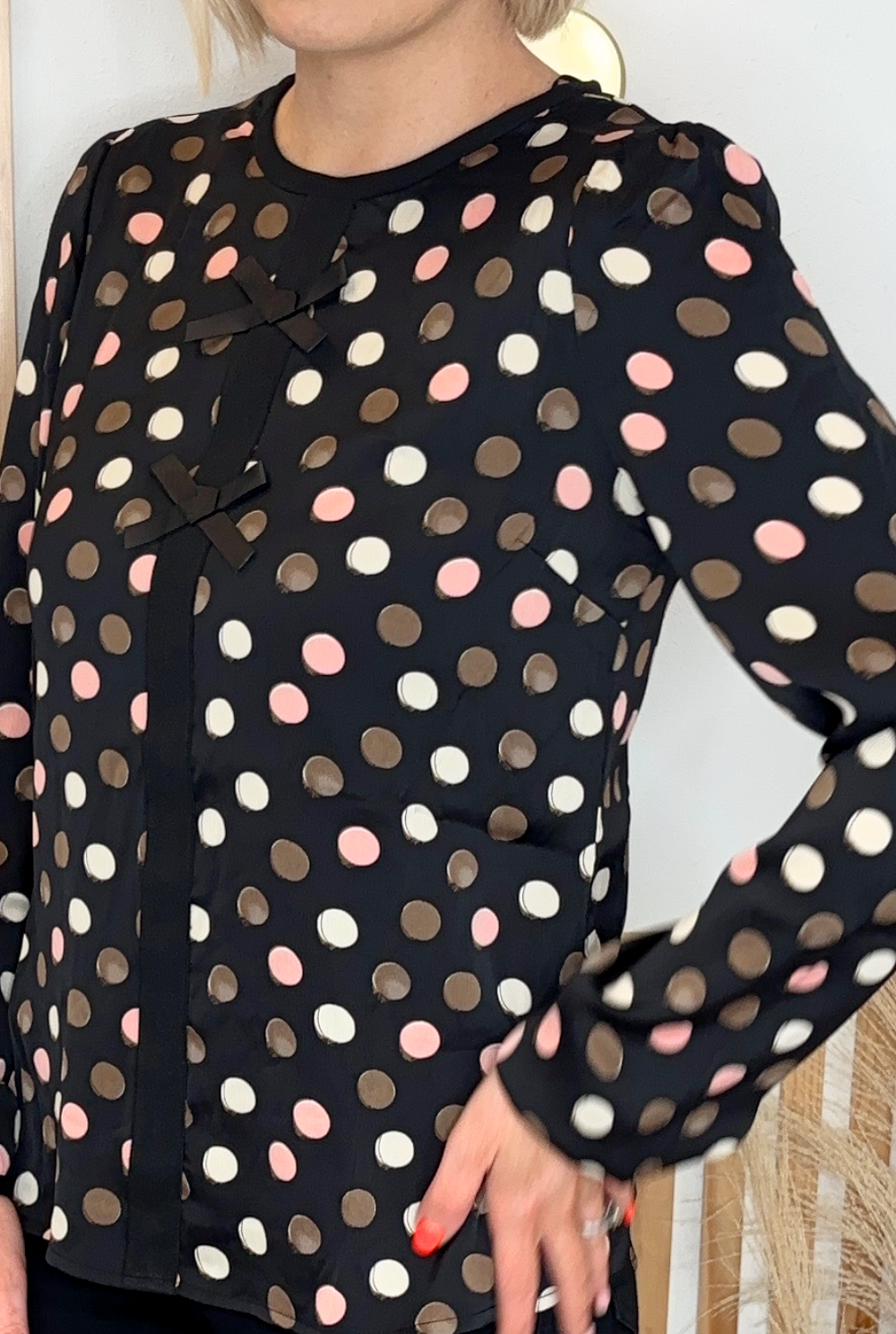 Dotted Blouse (Black)