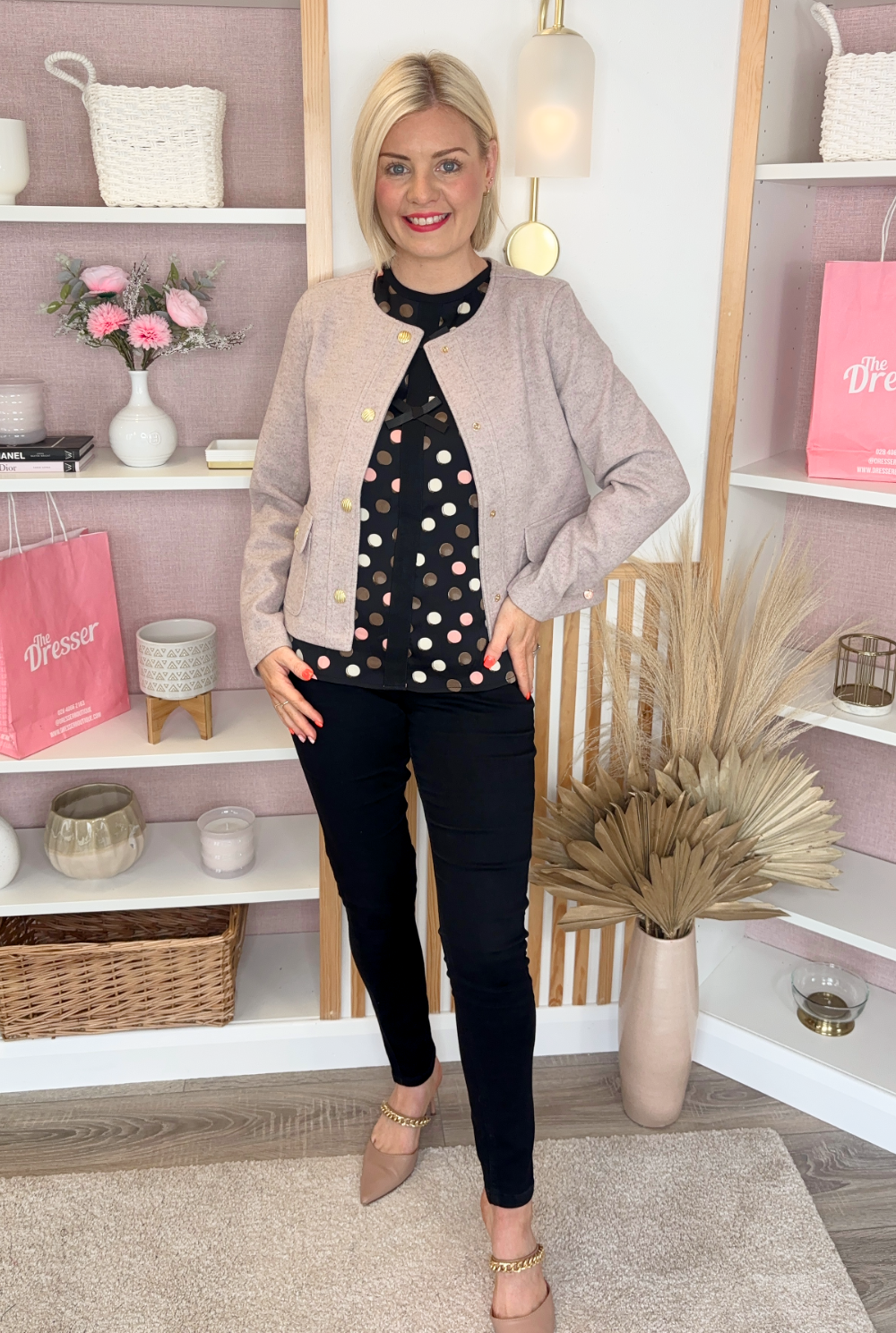 Dotted Blouse (Black)