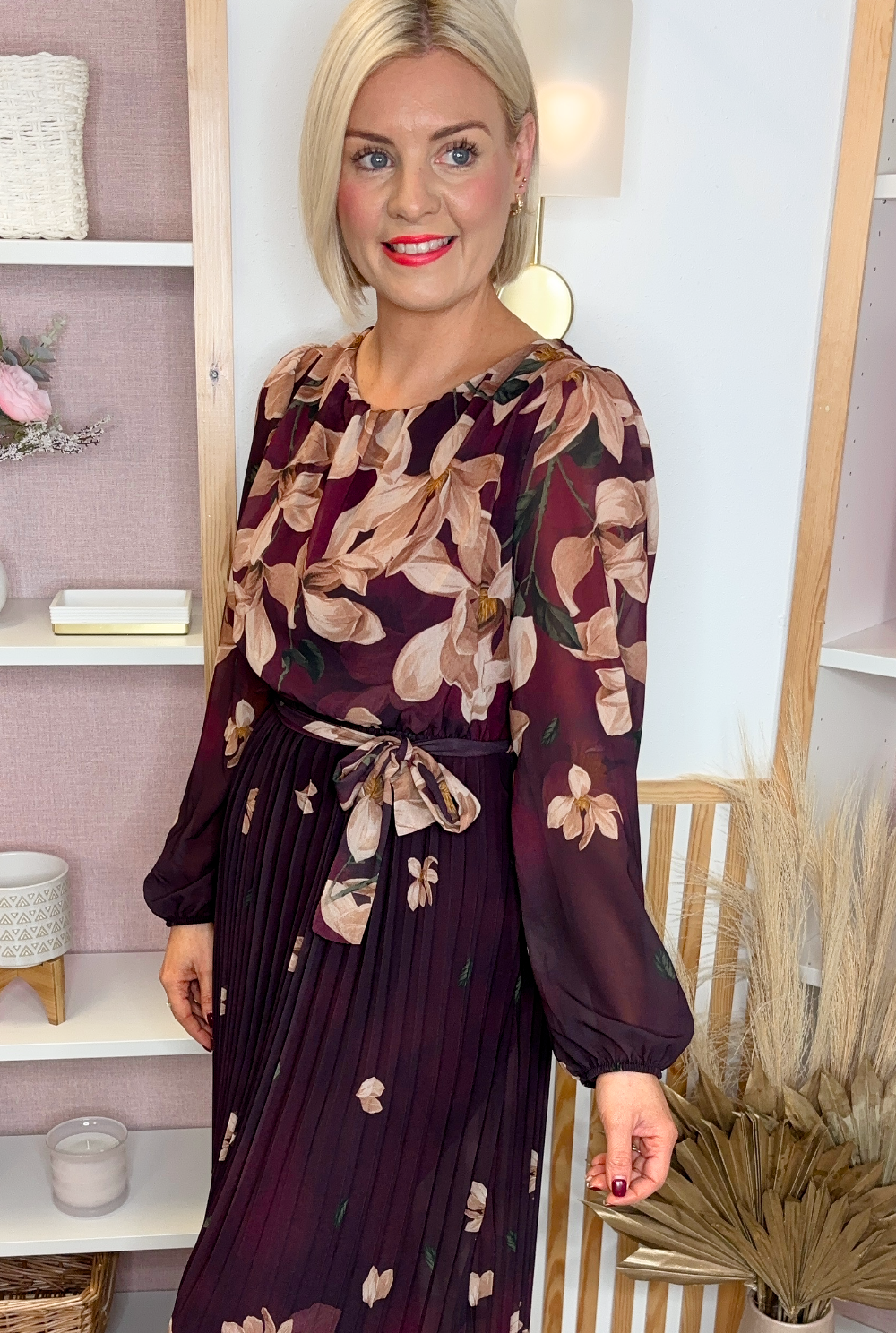 Falling Leaf Midi (Plum)