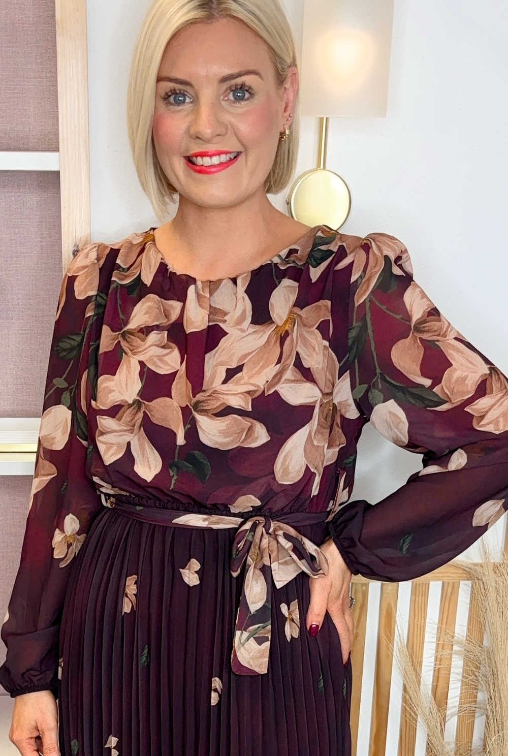 Falling Leaf Midi (Plum)