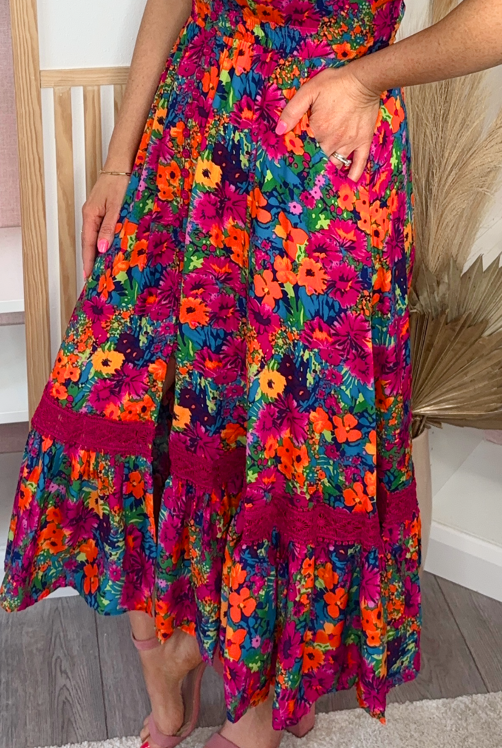 Fete Midi Dress (Multi)