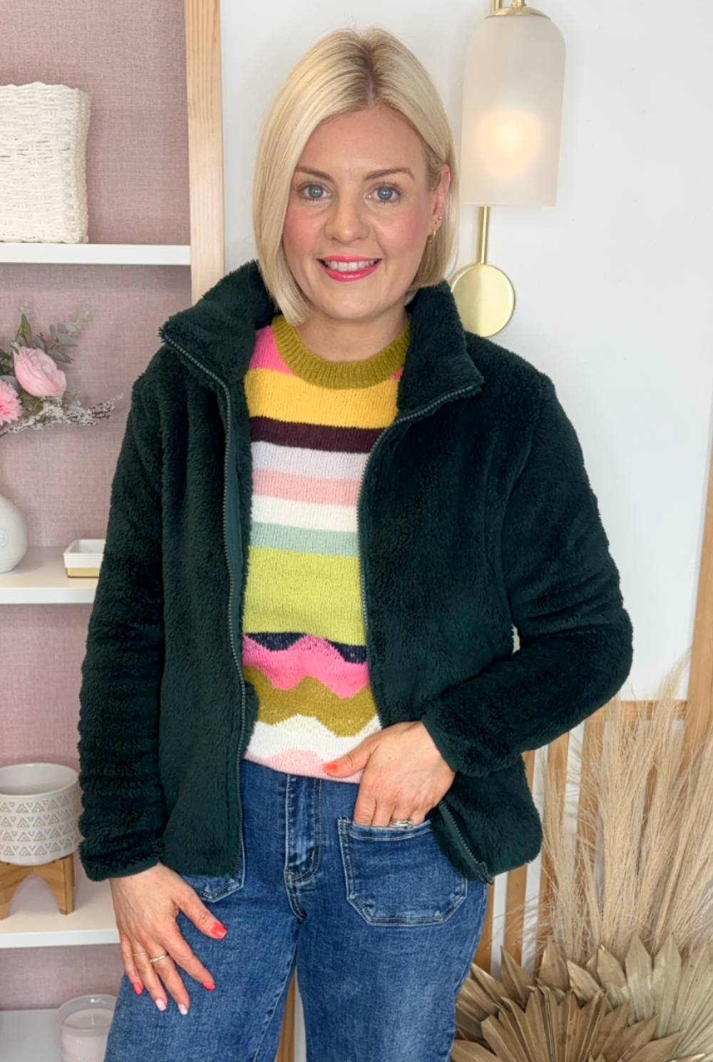 Fleeced Bomber (Green)