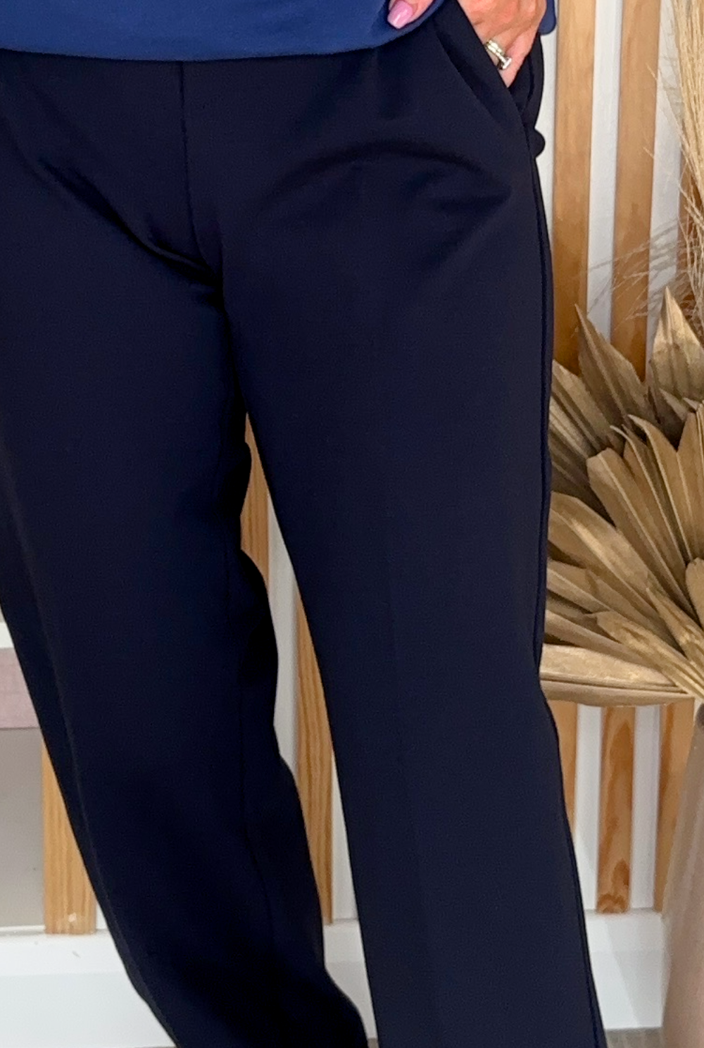 Freda Full Length Trouser (Navy)