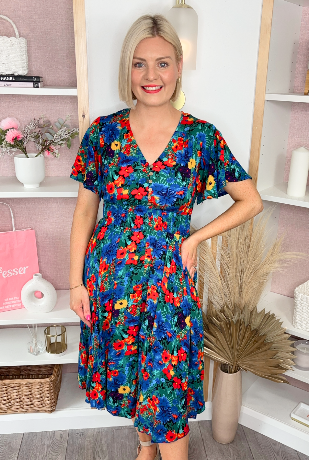 Meadow Floral Dress (Blue)