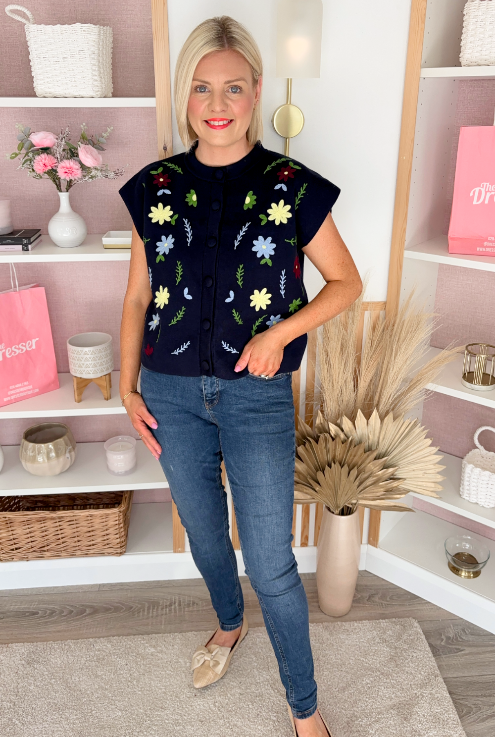 Meadow Sweater Vest (Navy)