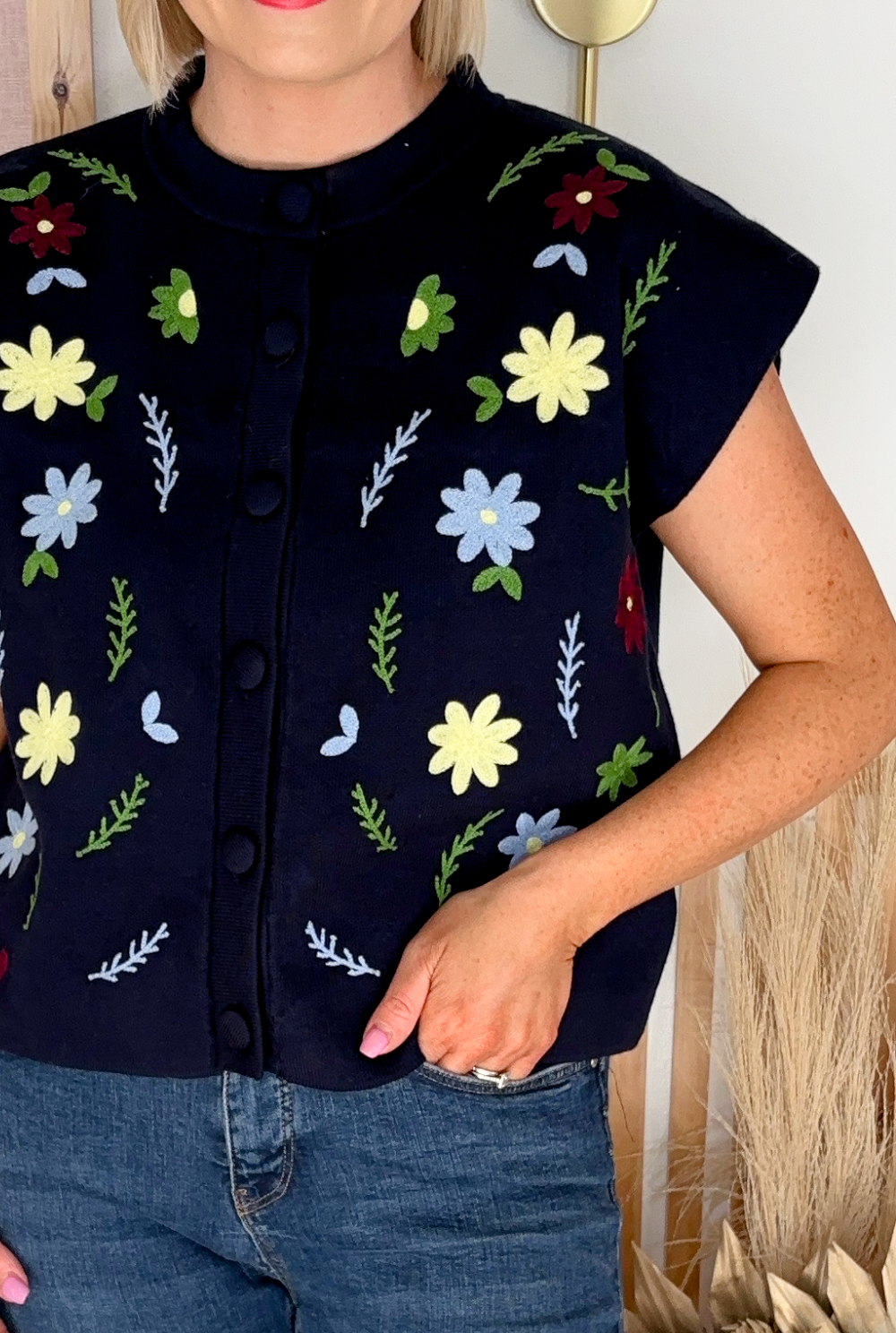 Meadow Sweater Vest (Navy)