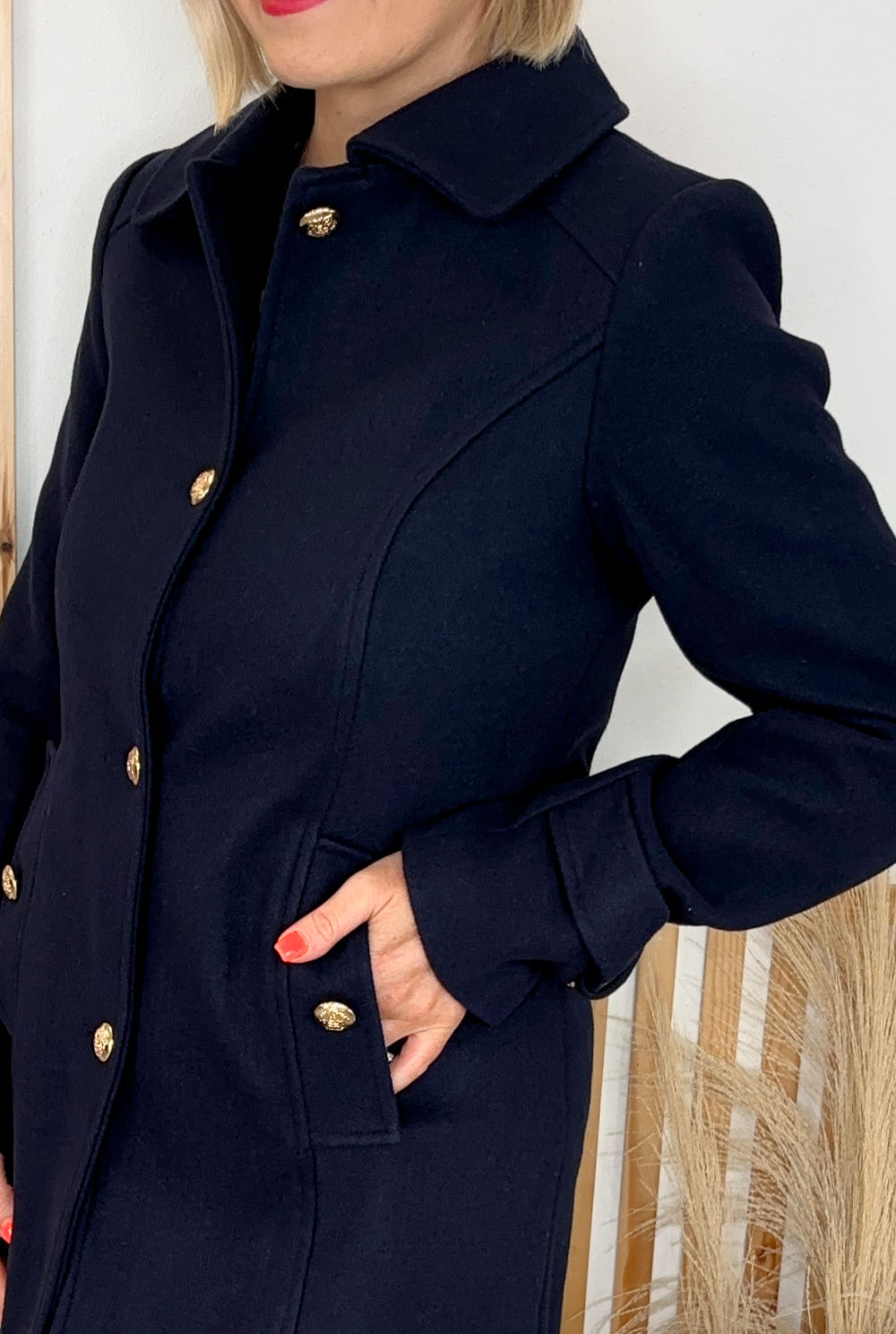 Navy Tailored Coat