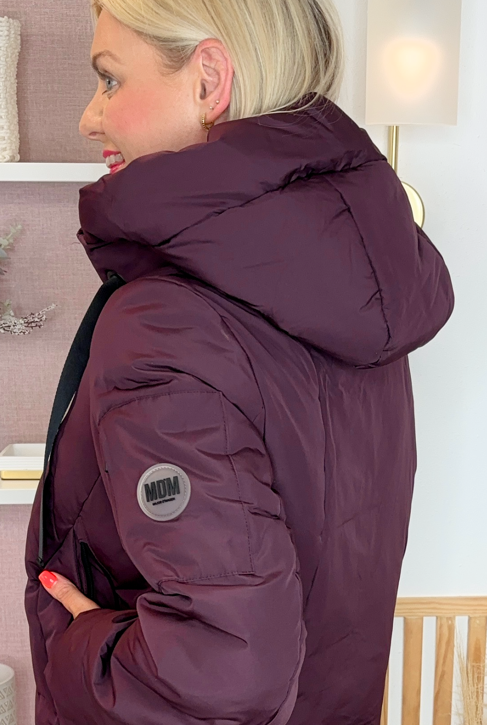 Puffer Coat (Berry)