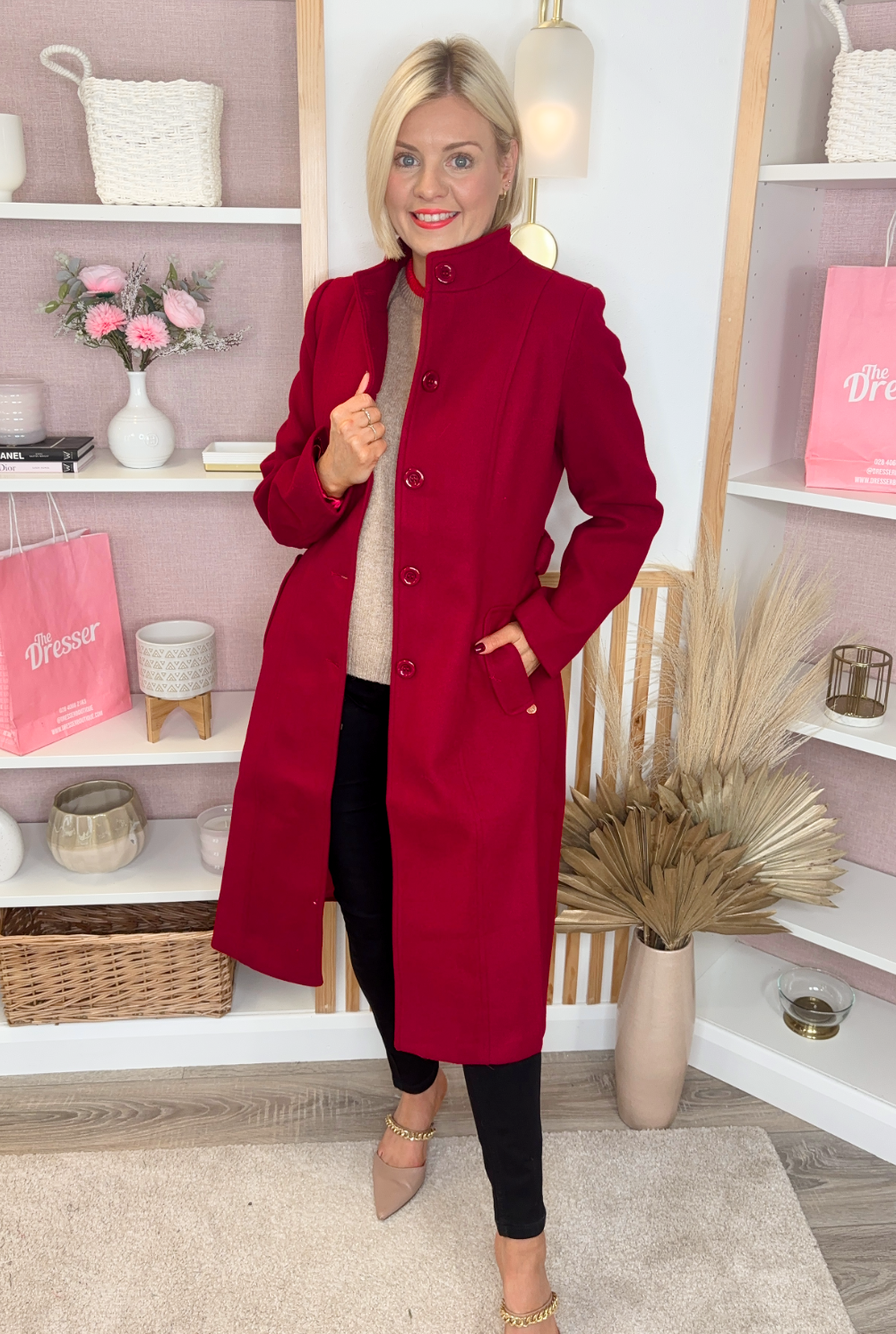 Red Tailored Coat