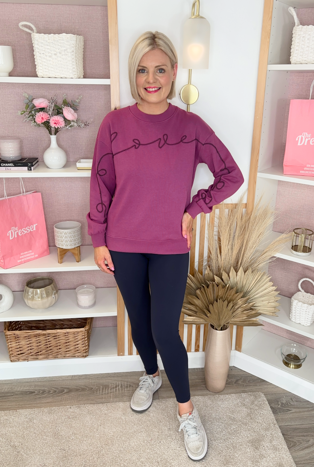 Relax & Renew Abbie Sweater (Berry)