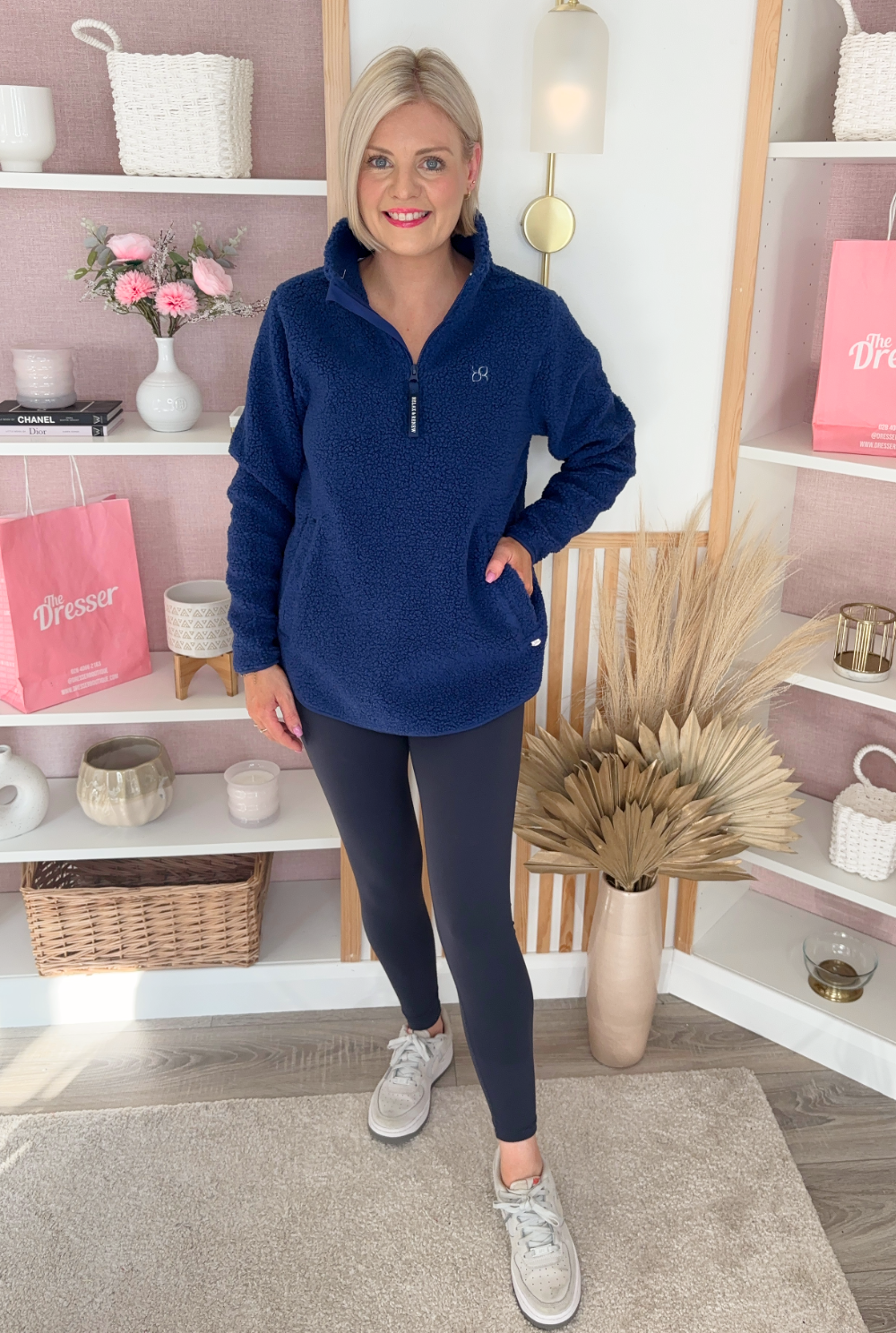 Relax & Renew Julia Half Zip (Blue)