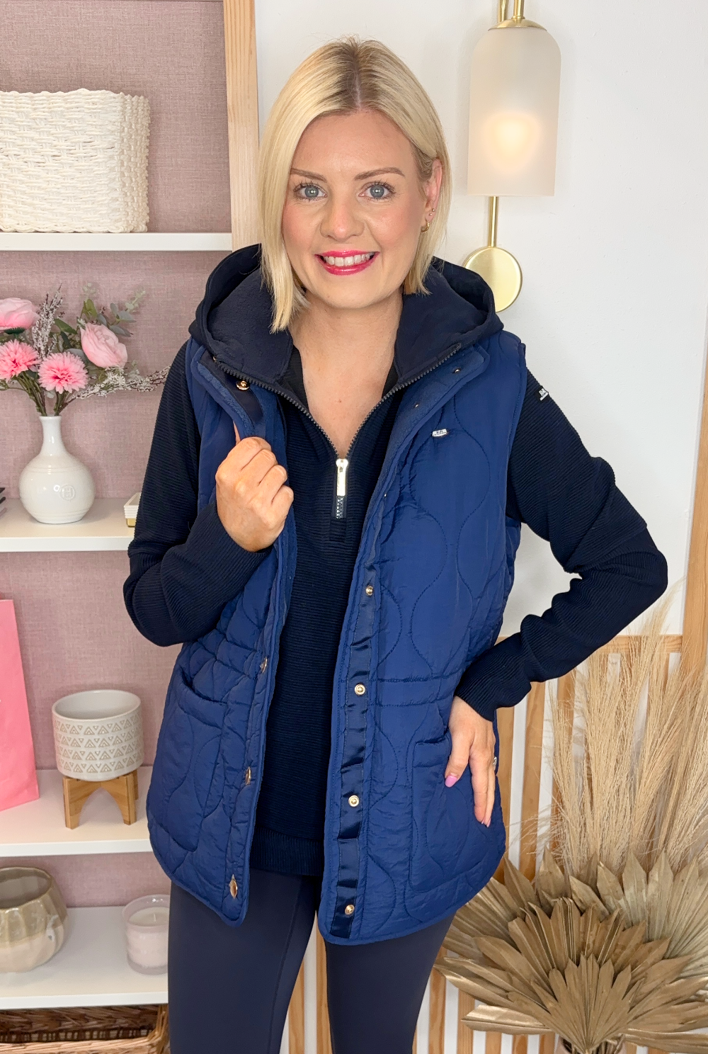 Relax & Renew Mandy Gilet (Blue)