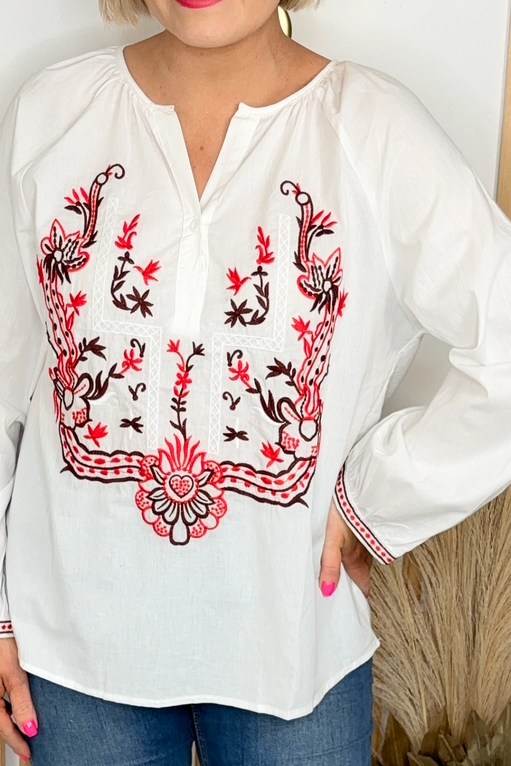 Amelia Embroidered Blouse