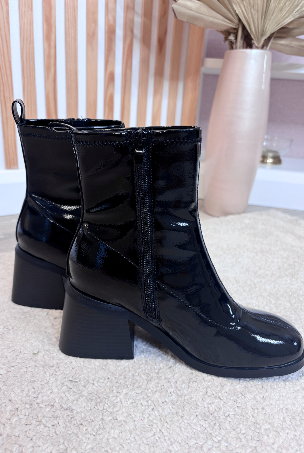 Black Block Heel Boot