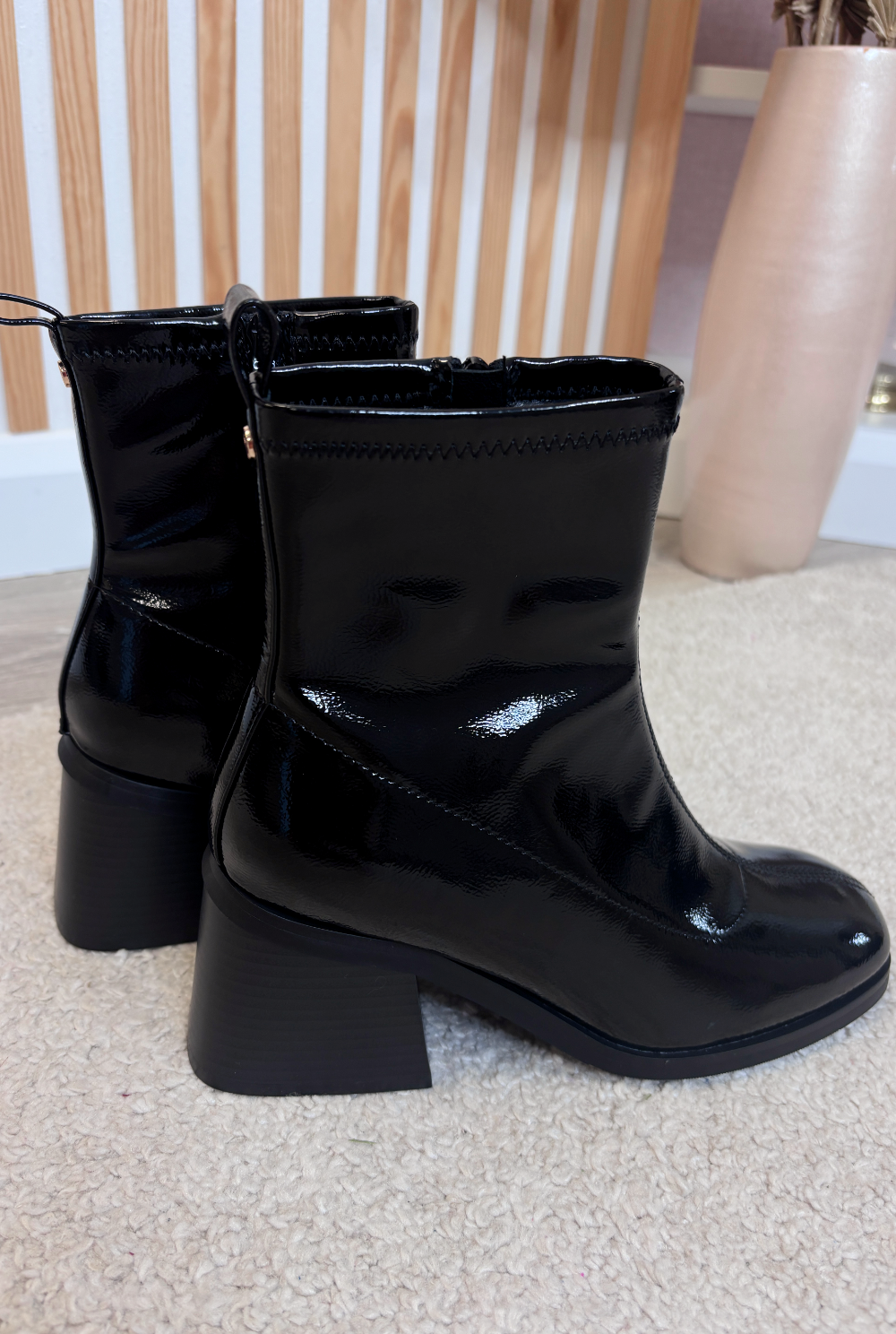 Black Block Heel Boot