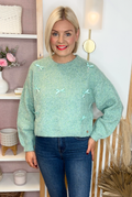 Bow Jumper (Mint)