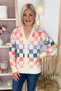 Checkered Cardigan