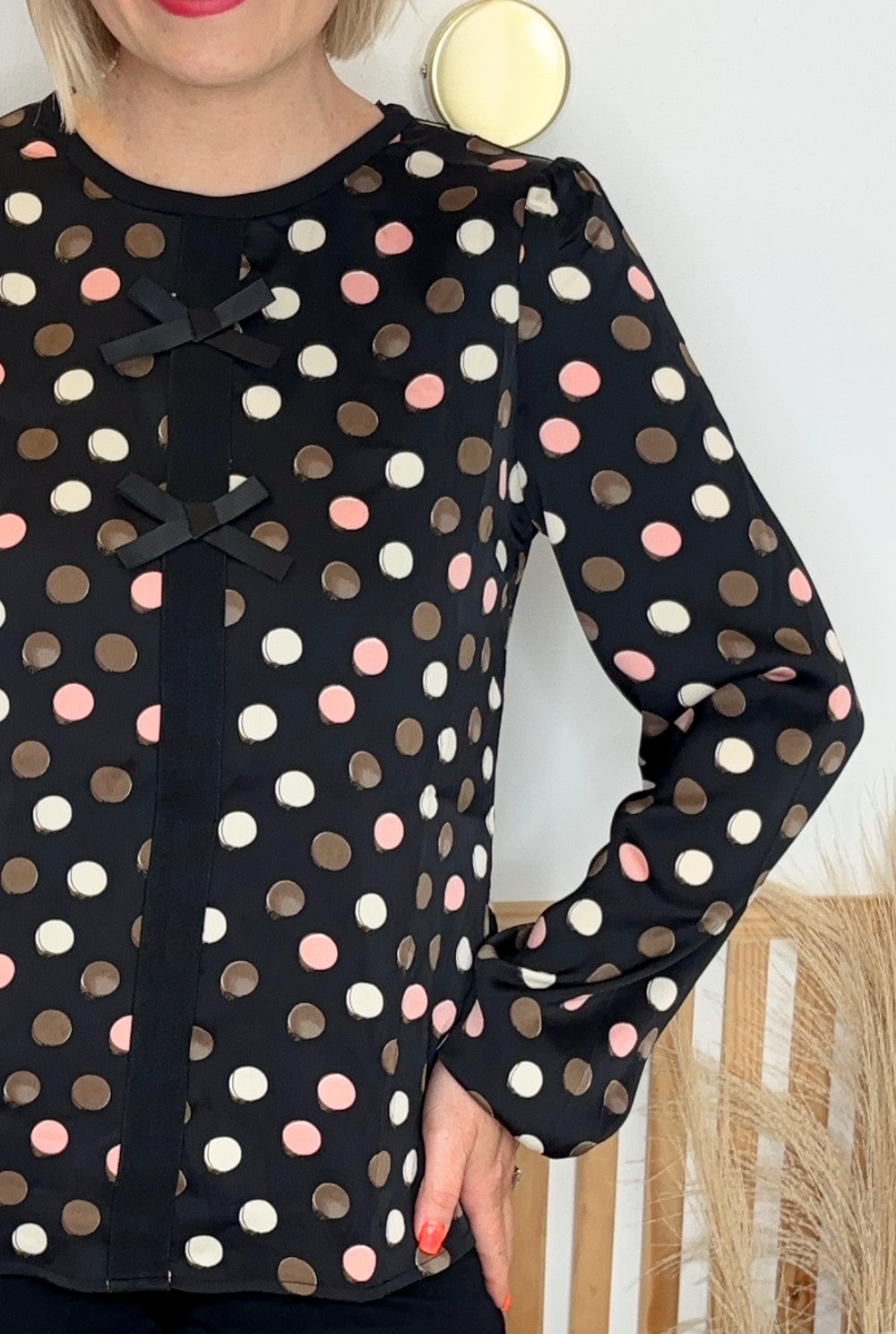Dotted Blouse (Black)