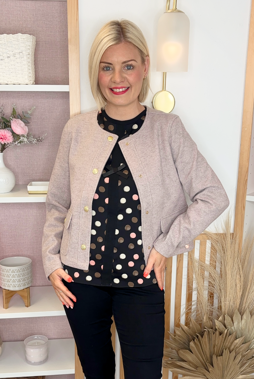 Dotted Blouse (Black)