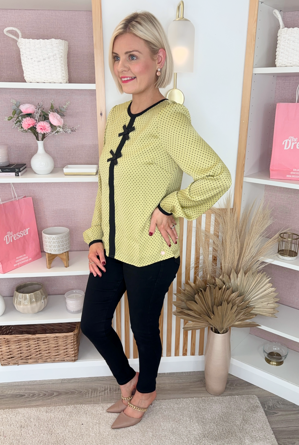 Dotted Blouse (Lime)