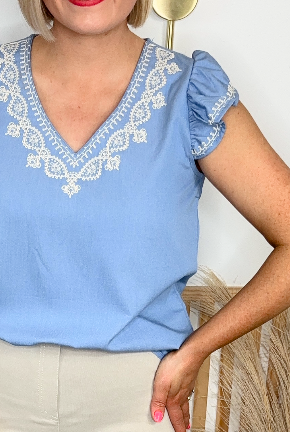 Evie Embroidered Blouse