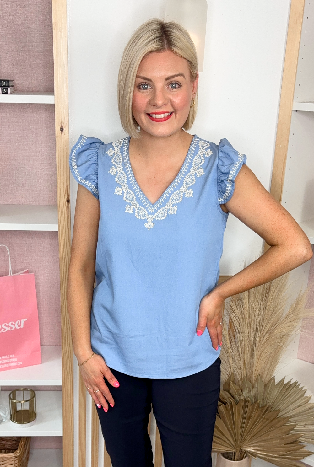 Evie Embroidered Blouse