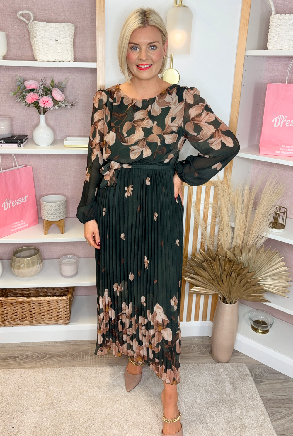 Falling Leaf Midi (Green)