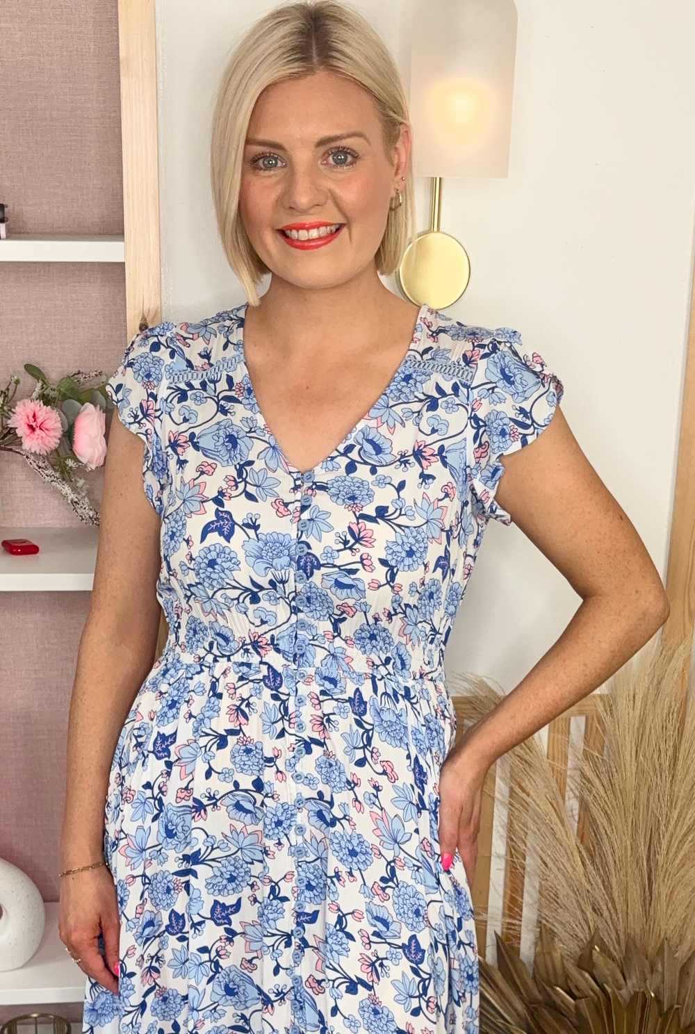 Fete Maxi Dress (Powder Blue)