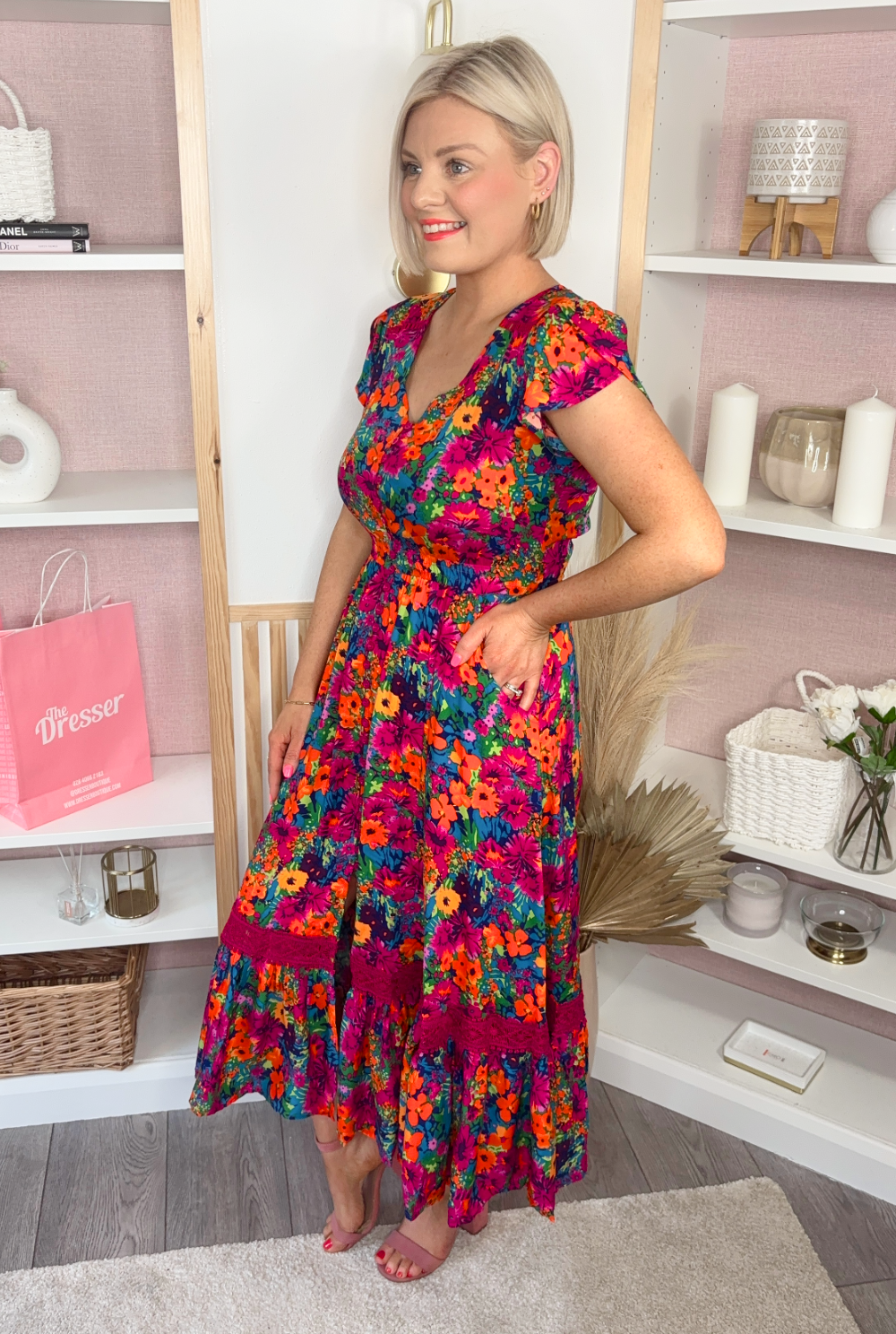 Fete Midi Dress (Multi)