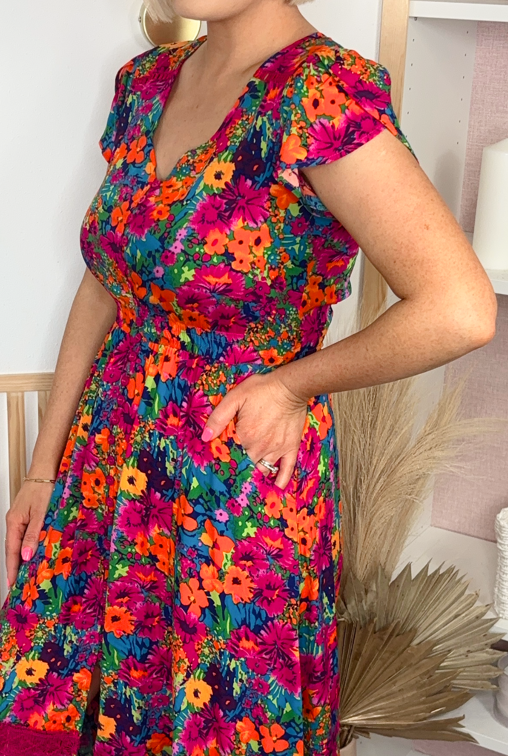 Fete Midi Dress (Multi)