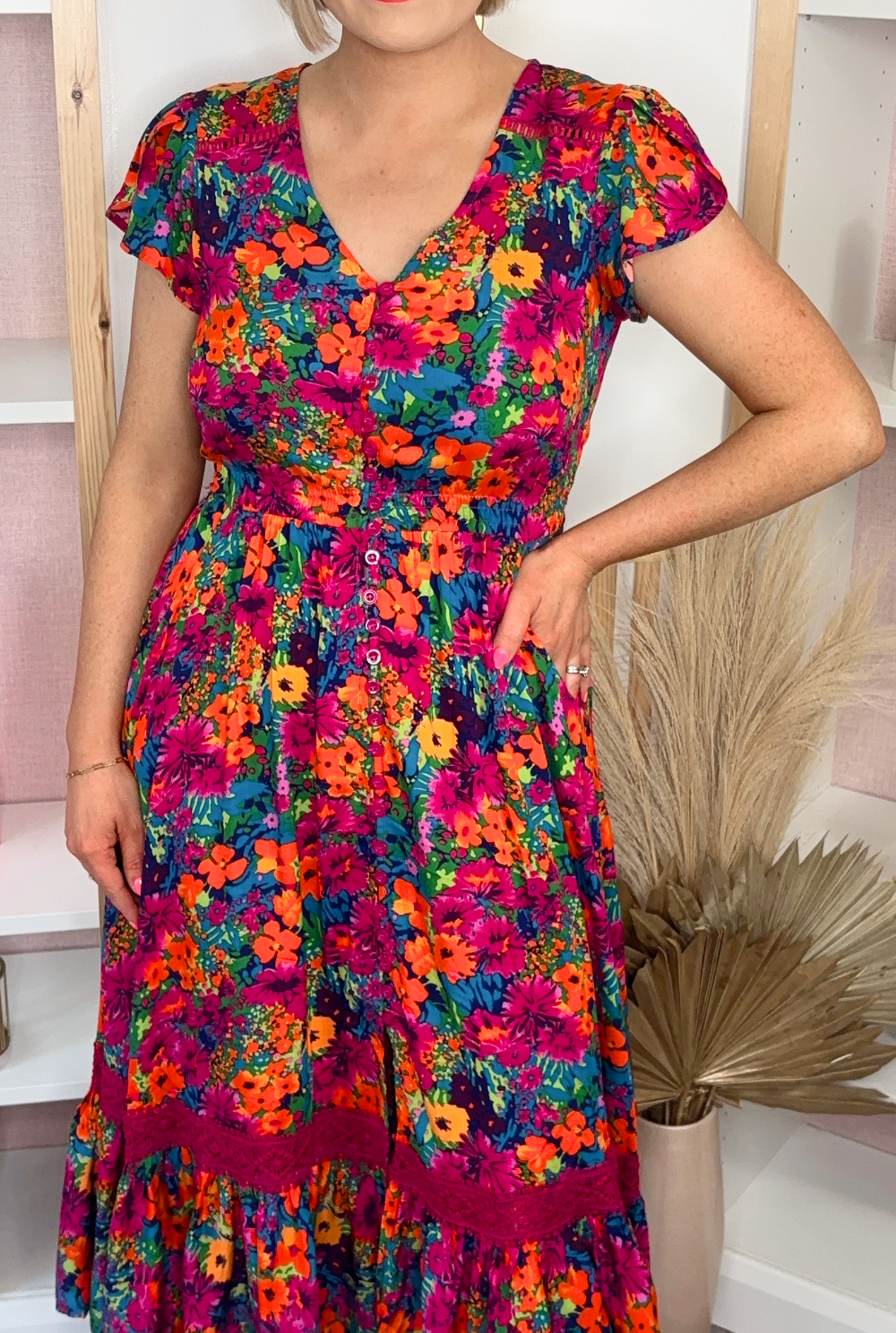 Fete Midi Dress (Multi)