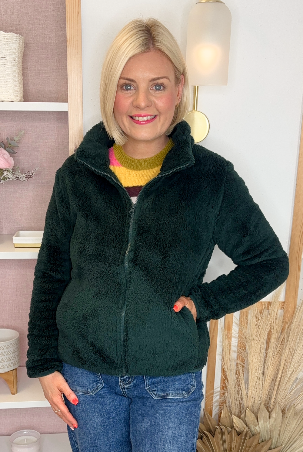 Fleeced Bomber (Green)