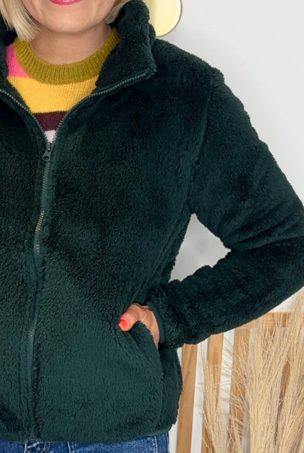 Fleeced Bomber (Green)