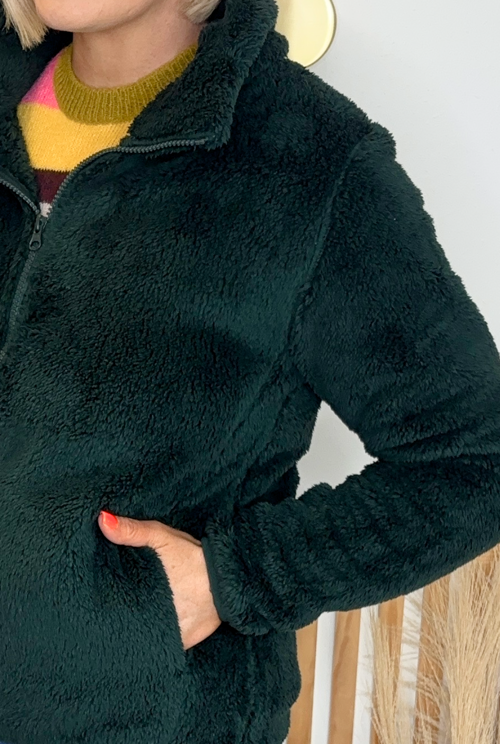 Fleeced Bomber (Green)