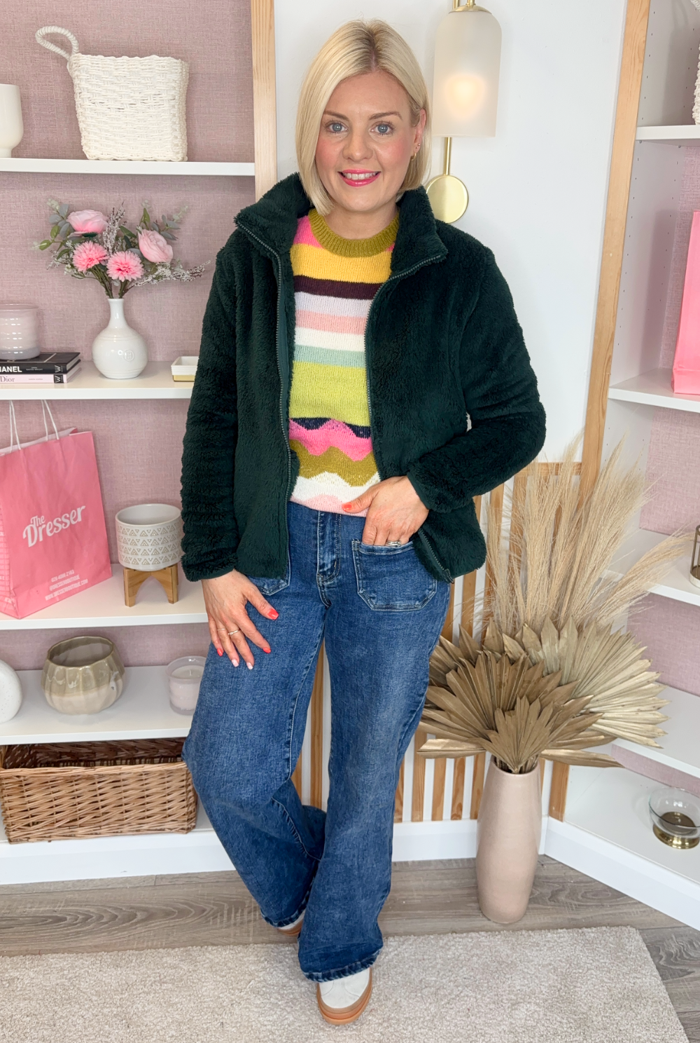 Fleeced Bomber (Green)