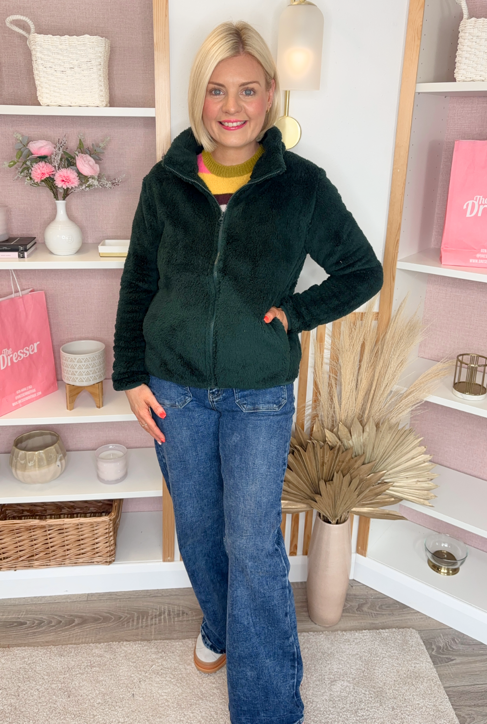 Fleeced Bomber (Green)