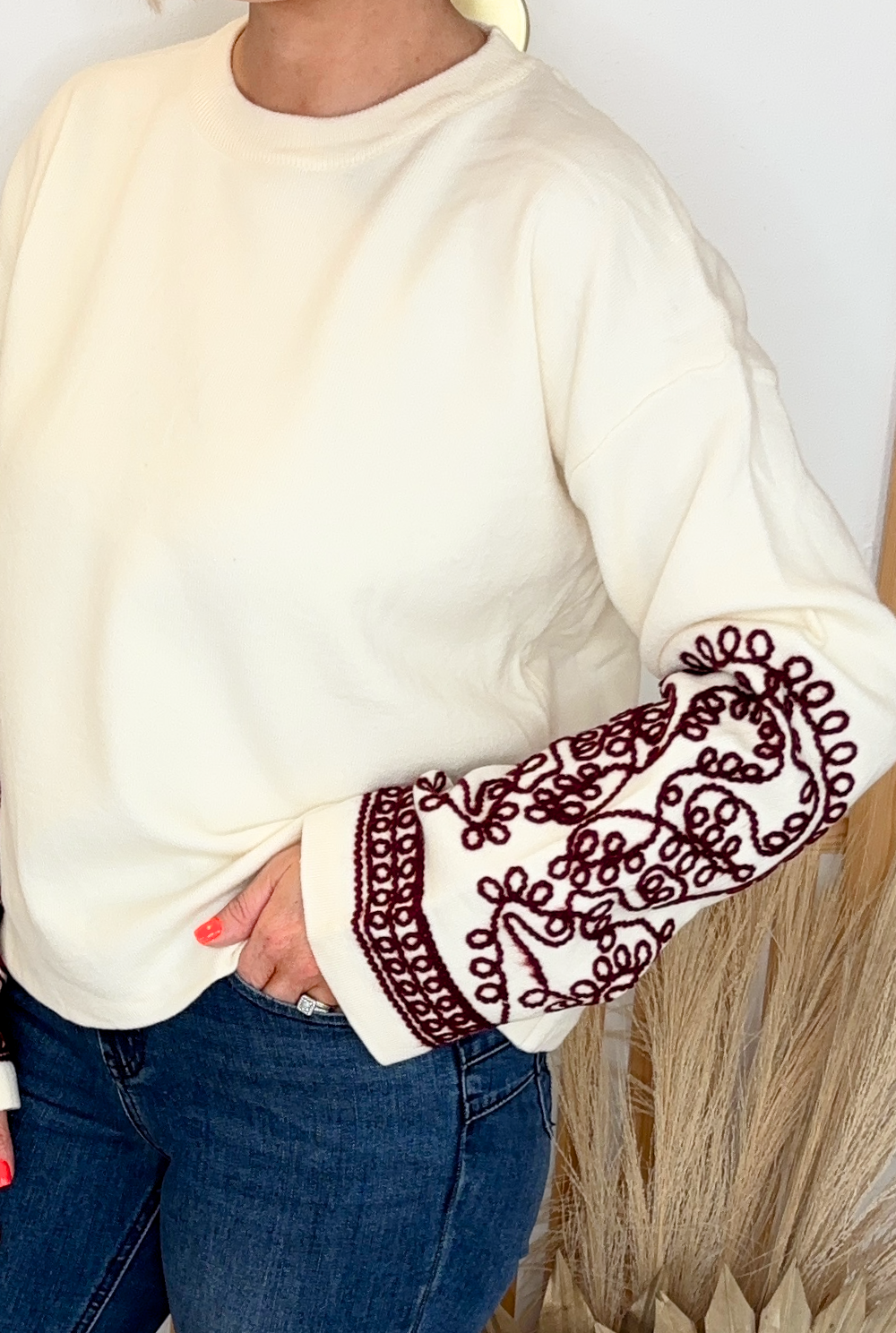 Gabriella Sweater (Burgundy)