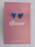 Blue Heart Stud