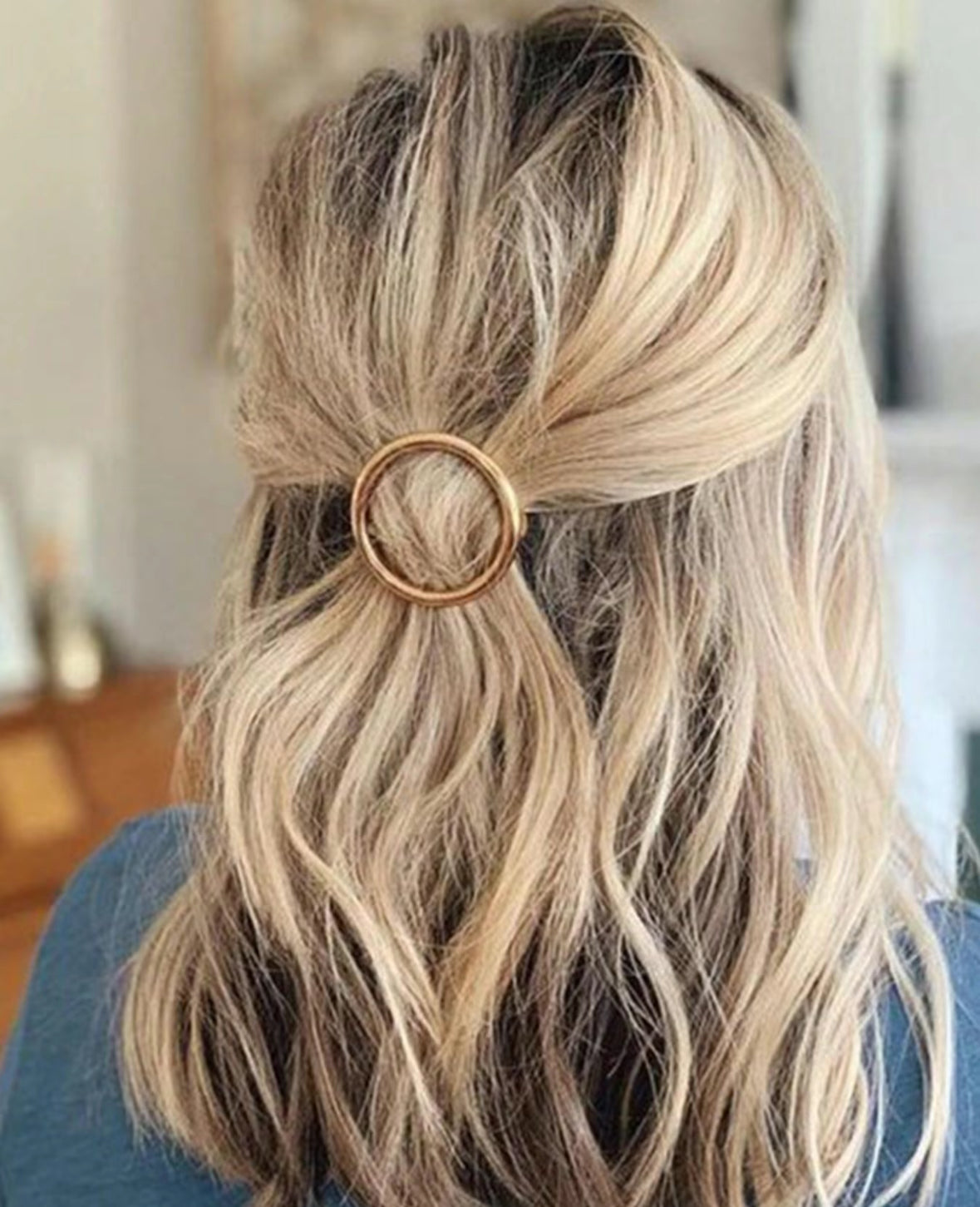Round Hair Barette