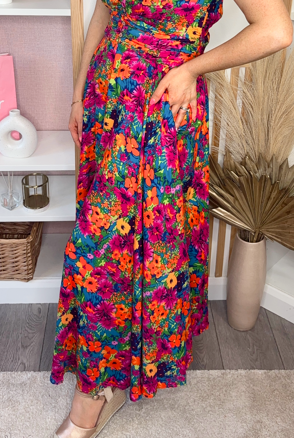 Kate Midi Dress (Floral)