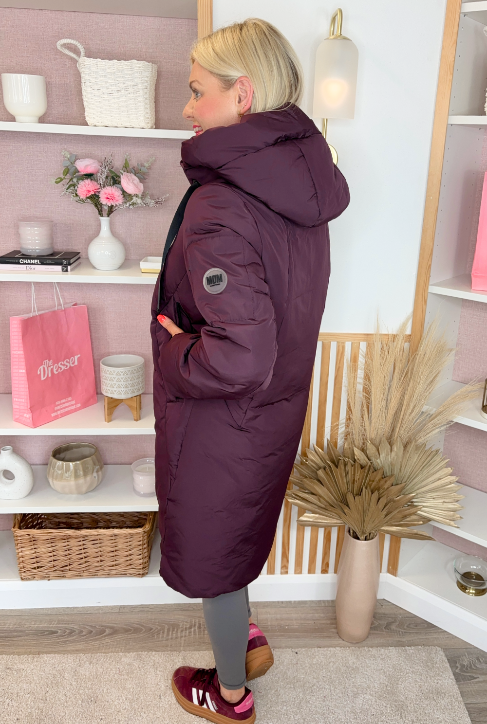 Puffer Coat (Berry)
