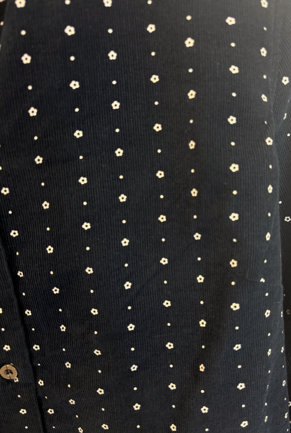 Corduroy Floral Blouse