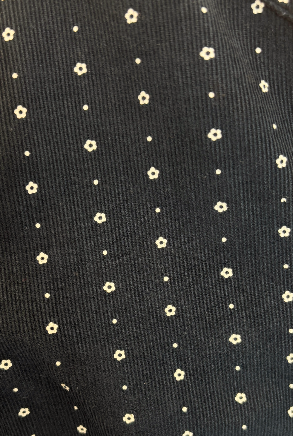 Corduroy Floral Blouse