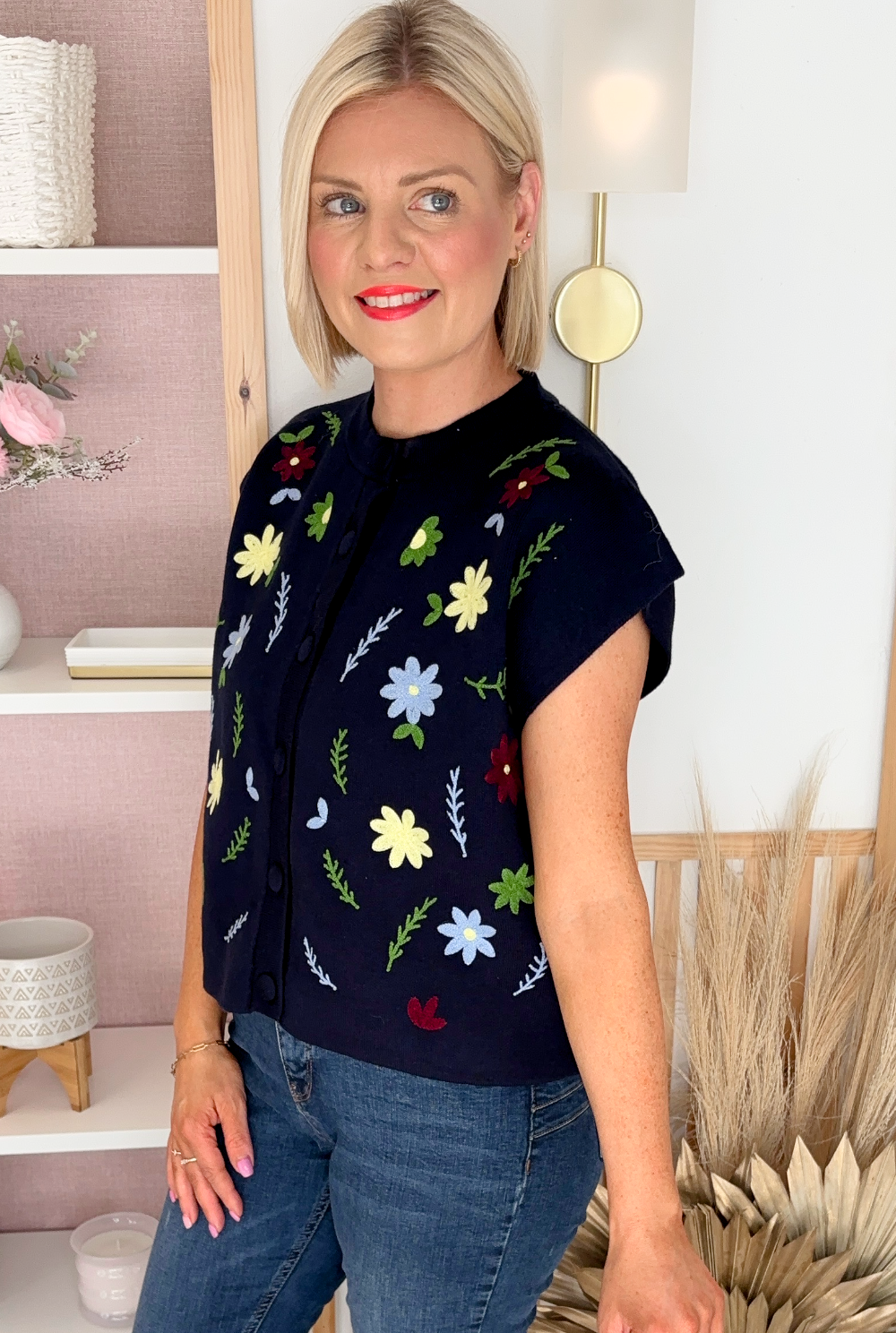 Meadow Sweater Vest (Navy)