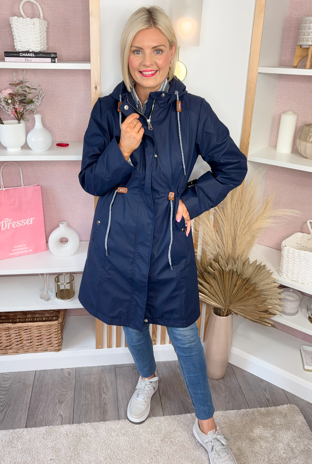 Navy Raincoat
