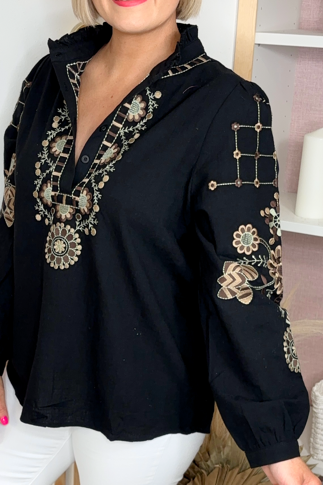 Nina Embroidered Blouse